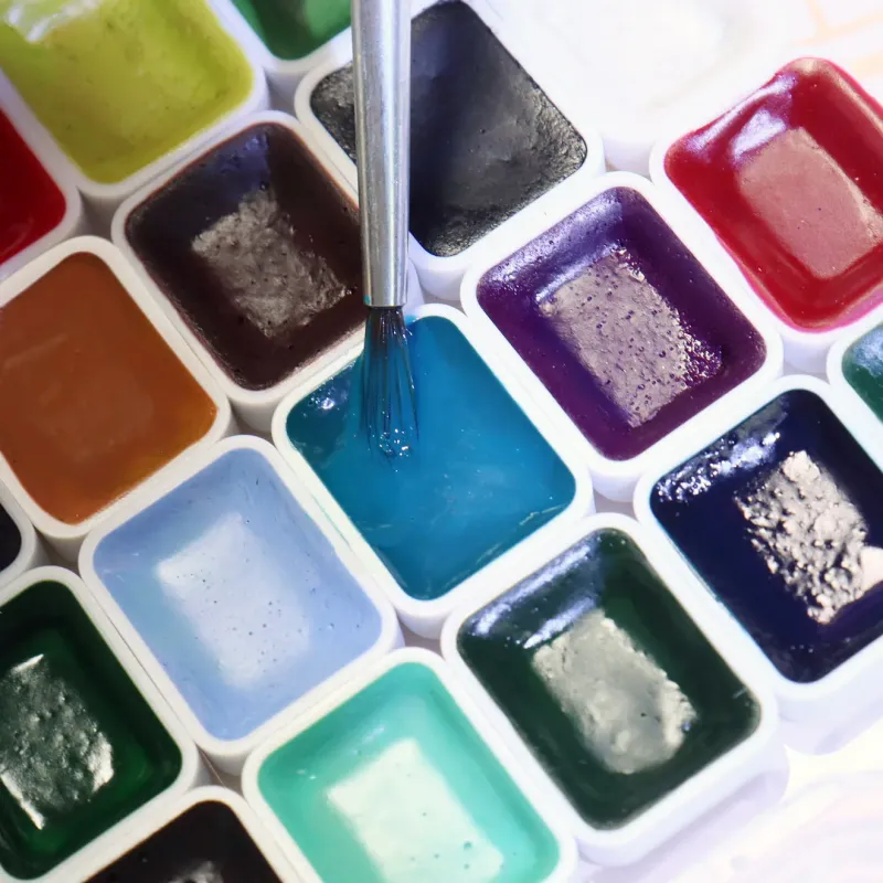 48-Color Granulating Watercolor Set 3