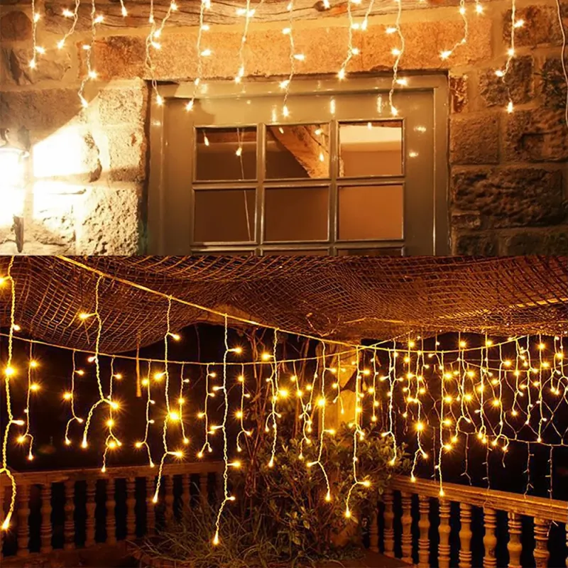 Solar Icicle String Lights 2