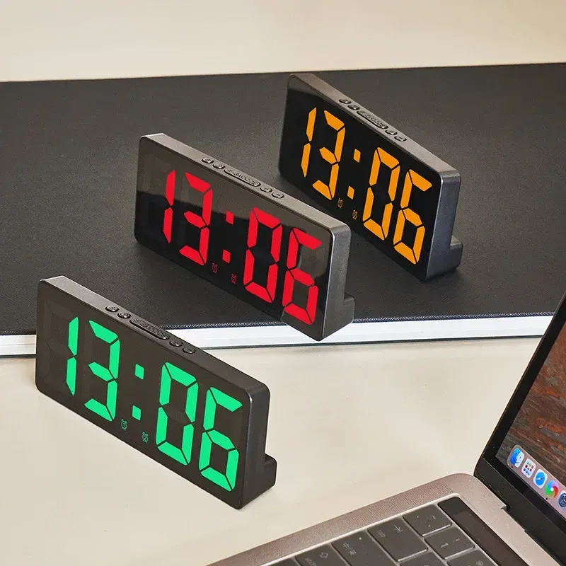 Voice Control LED Alarm Clock 6