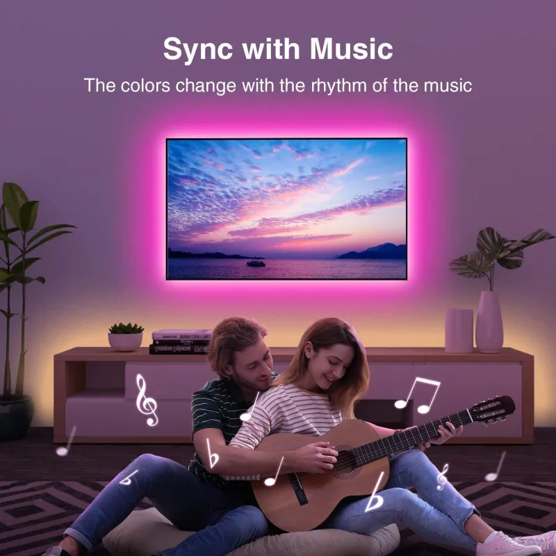 RGB LED Strip Lights with Music Sync 4