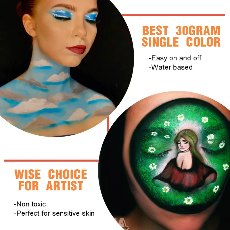 Professional Water-Based Face Paint 30g 6