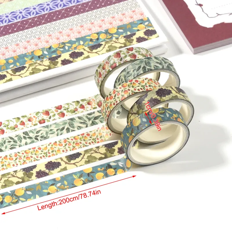 10 Rolls Flower Washi Tape Set 6