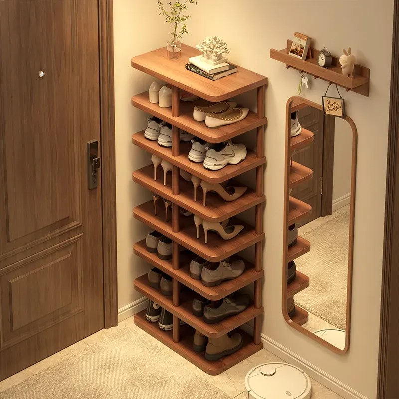 Solid Wood Multi-Tier Shoe Rack 2