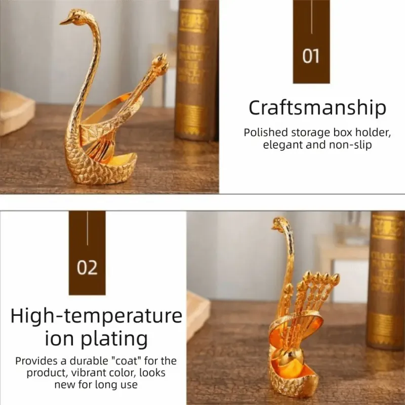 Luxury Swan Dessert Utensil Set 1