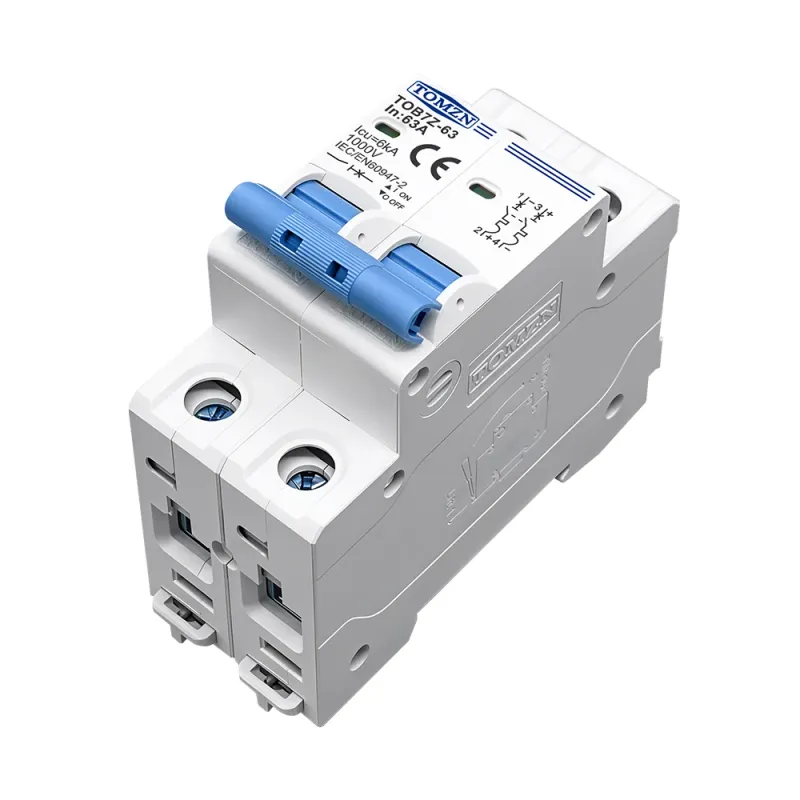 TOMZN 2P DC MCB 1000V Solar Circuit Breaker 3