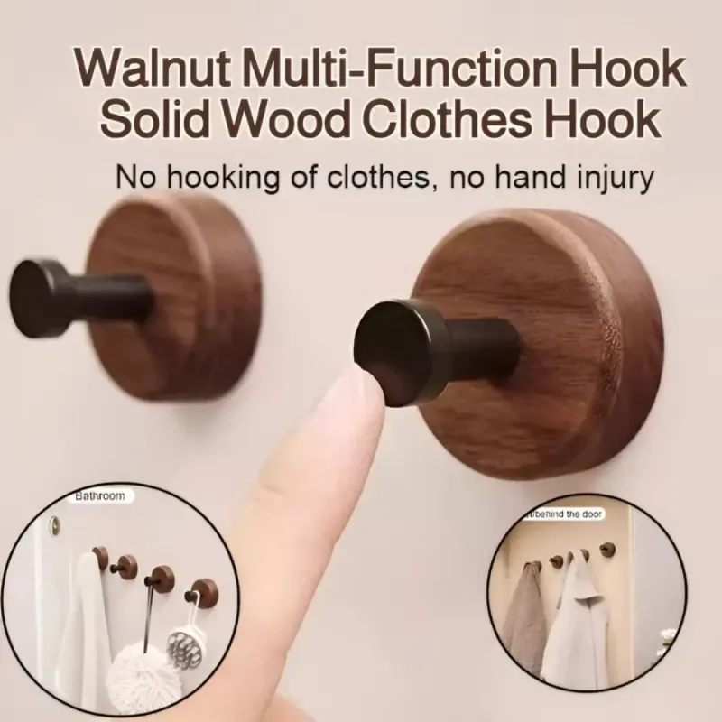 Solid Wood Suction Cup Hook 5