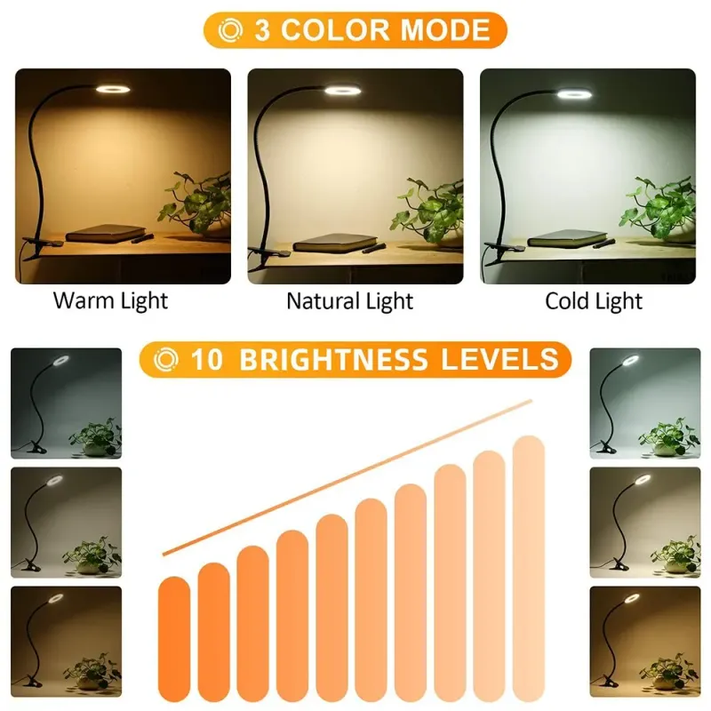 48 LED Clip USB Reading Lamp 3
