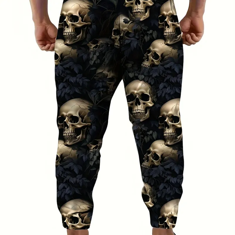 Skull Print Joggers for Men 3