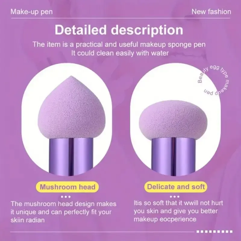 3Pcs Foundation Blending Sponges with Handle 6
