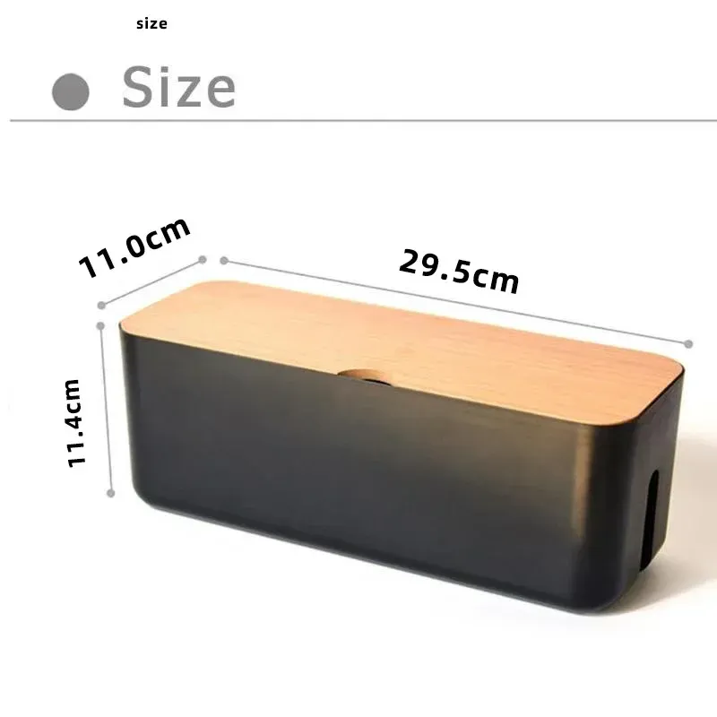 Bamboo Cable Storage Box 5