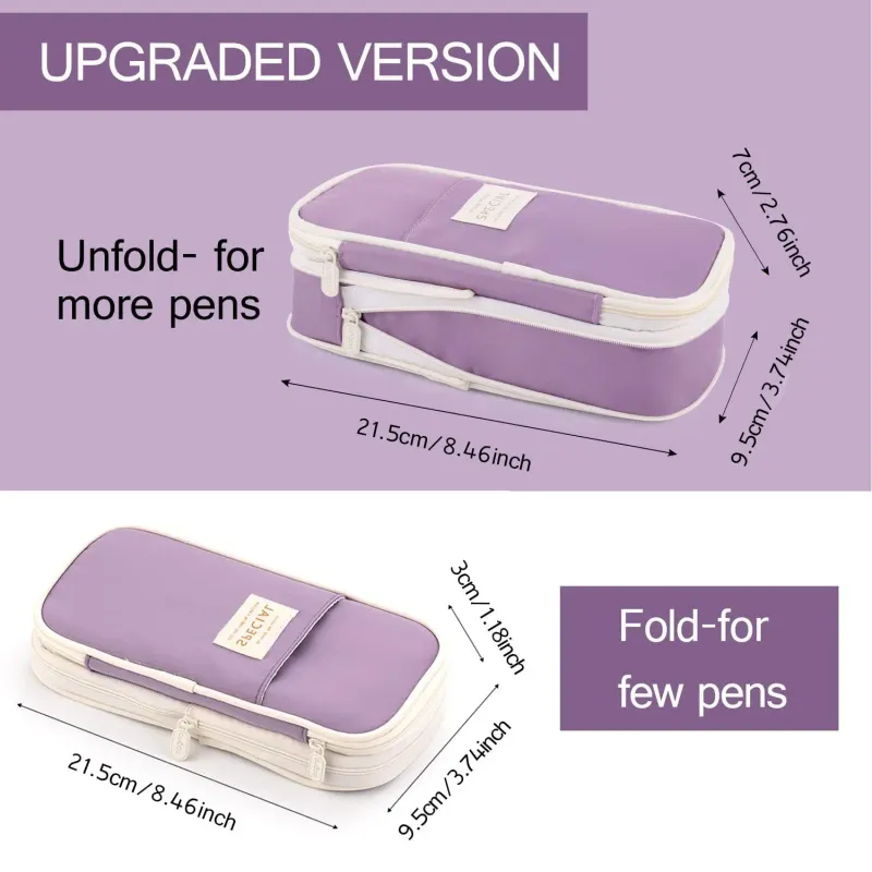 Kawaii Pencil Cases Large Capacity Pencil Bag Pouch Holder Box for Girls Office Students Organizer School Stationery Supplies 2