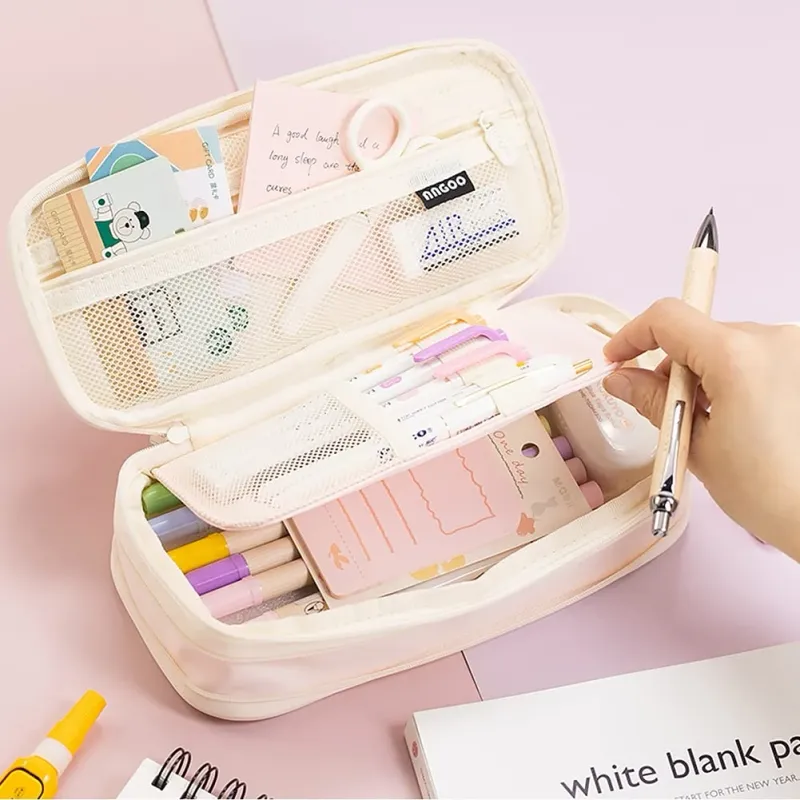 Kawaii Pencil Cases Large Capacity Pencil Bag Pouch Holder Box for Girls Office Students Organizer School Stationery Supplies 3