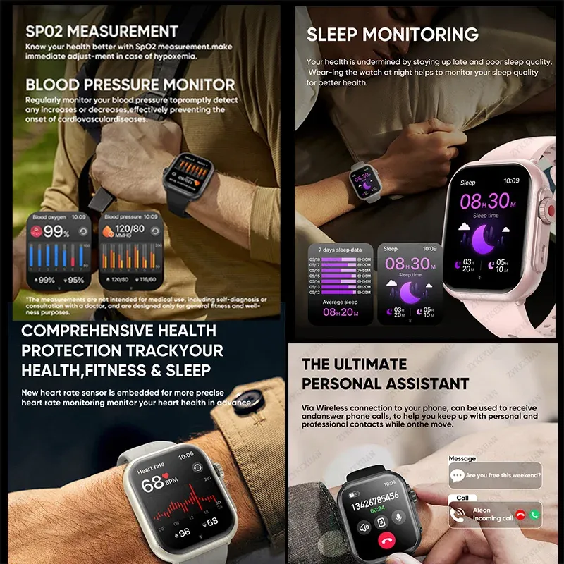 Watch Ultra K62 Smart Watch - 1000mAh AMOLED 3