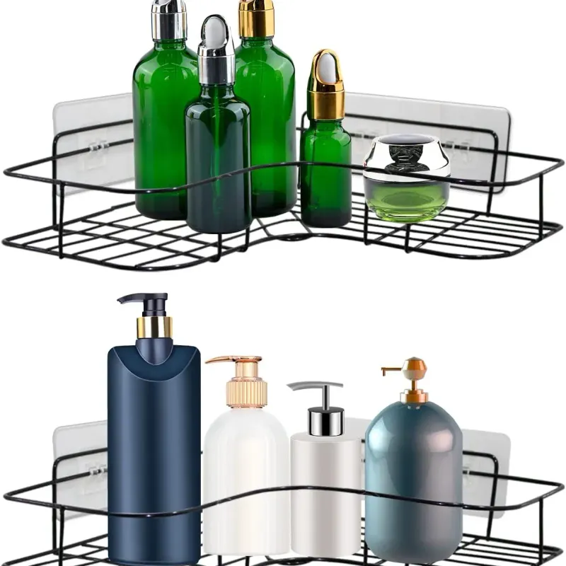 Transparent Adhesive Shower Caddy Pads 2