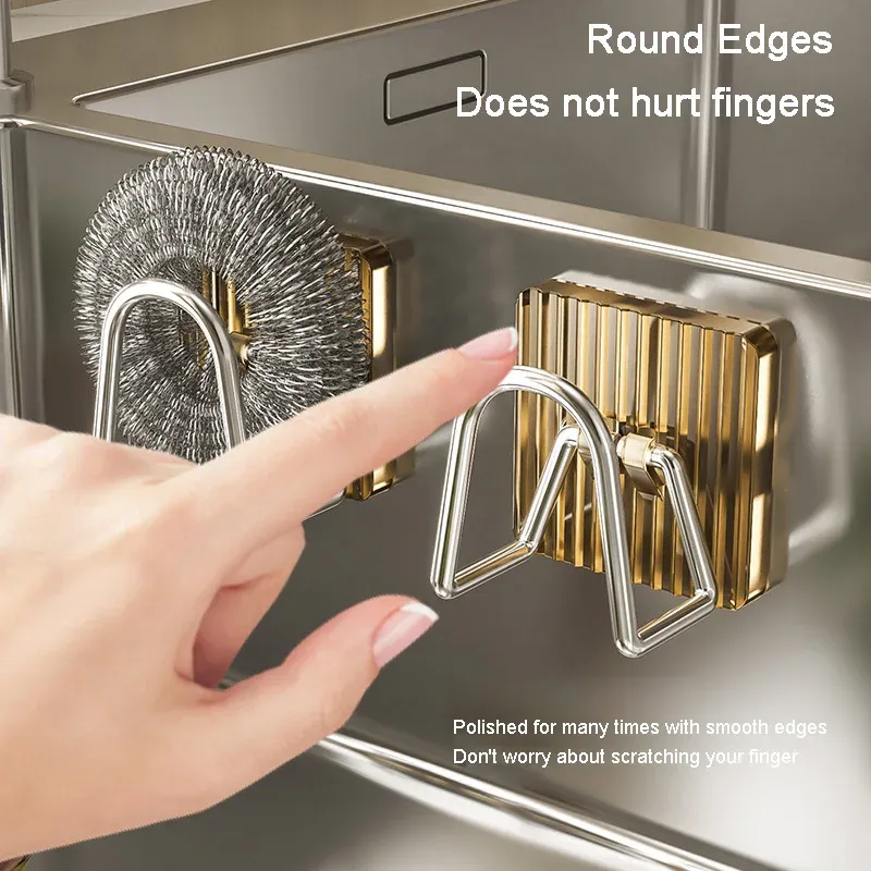 Acrylic Adhesive Sink Sponge Holder Caddy 4