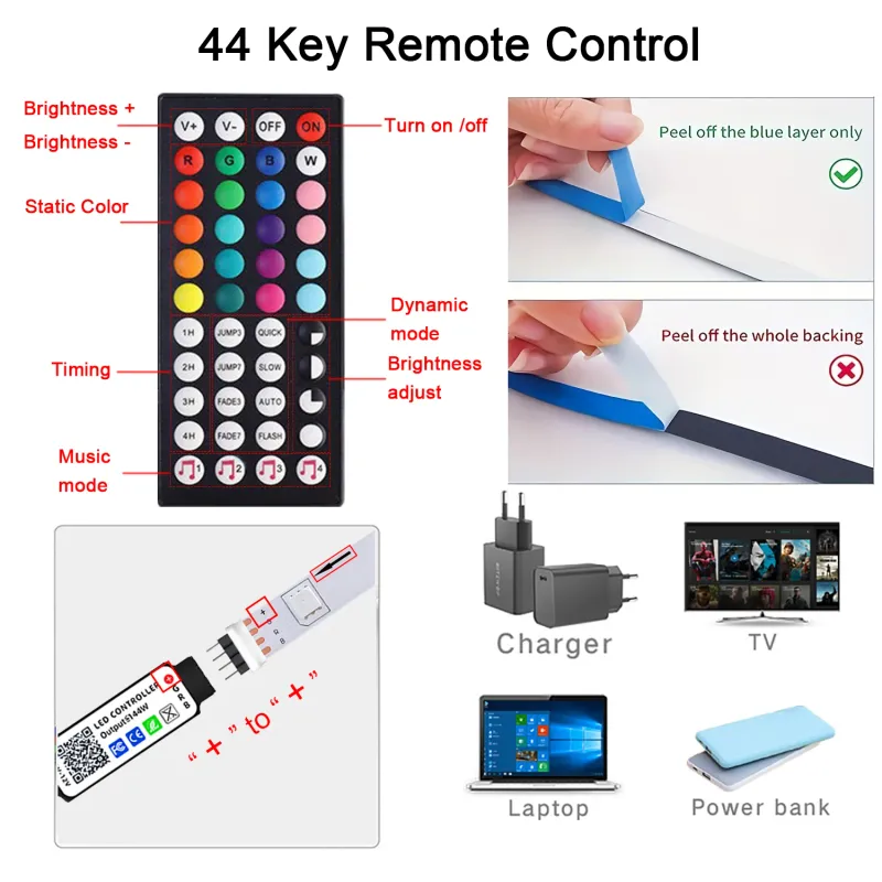RGB LED Strip Lights with Music Sync 5