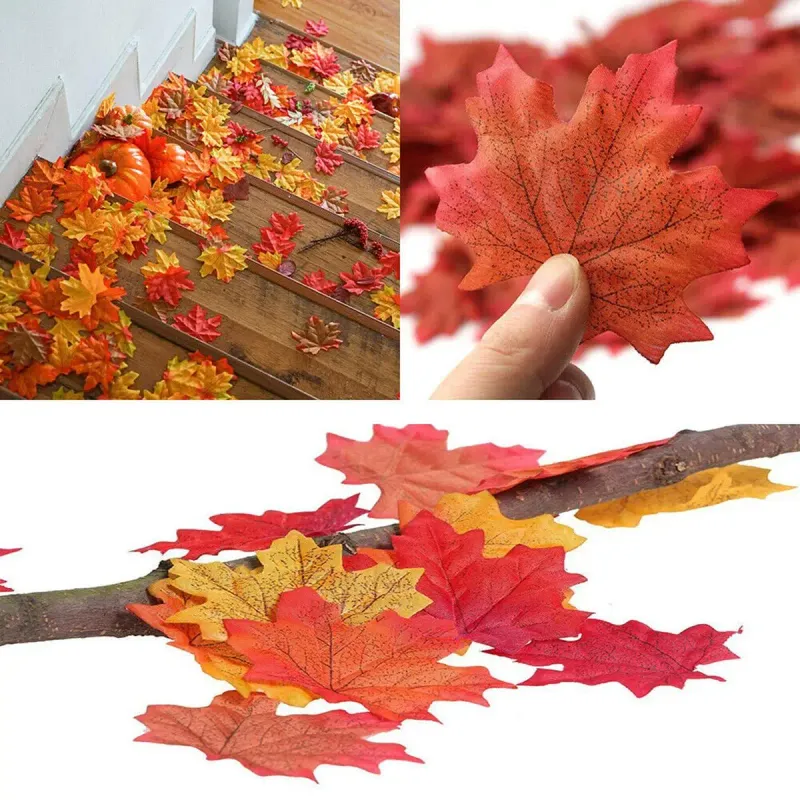 Artificial Silk Maple Leaf Garland Vine 3