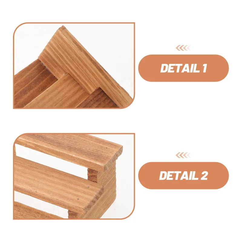 Mini Wooden Flower Stand Set 6