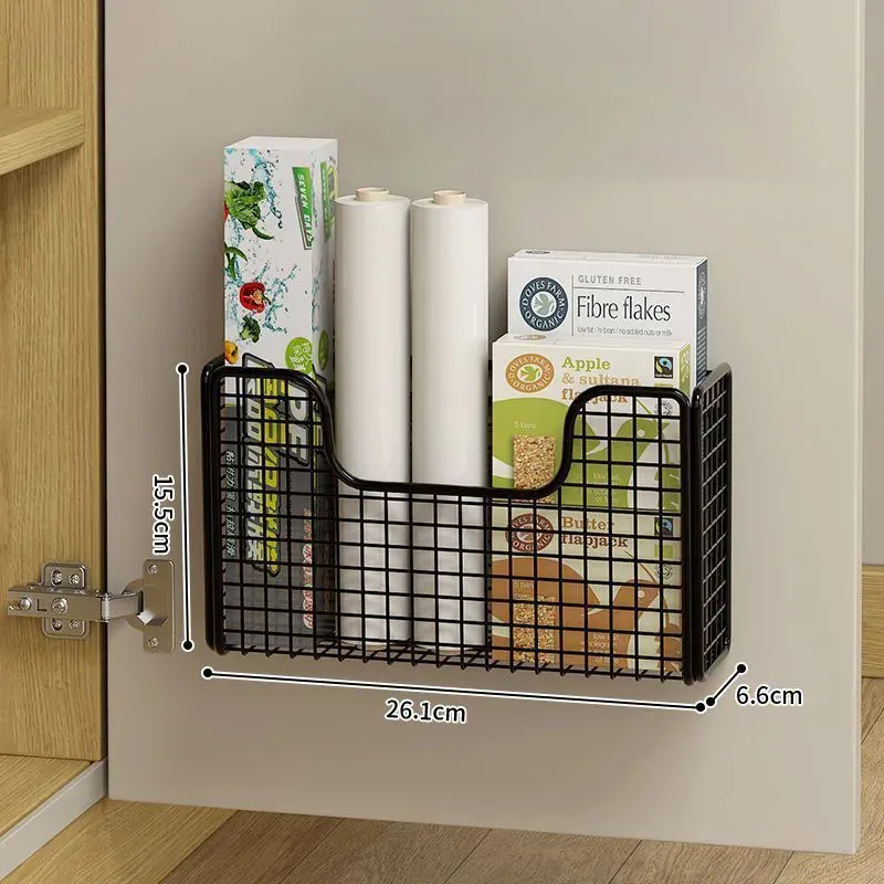 Punch-Free Iron Cabinet Door Rack 5