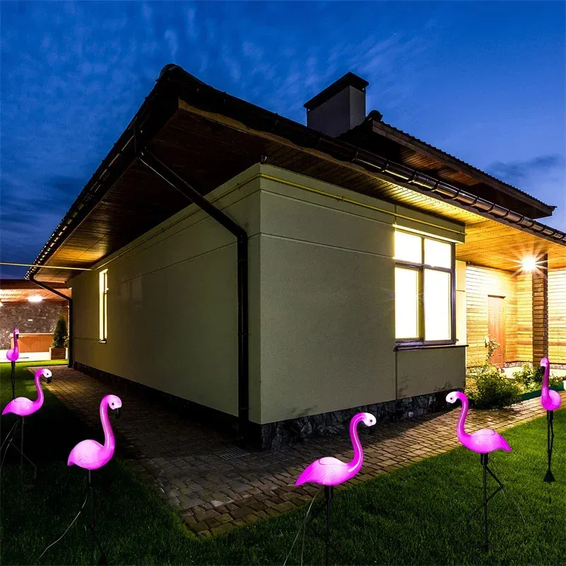 Flamingo Solar LED Garden Stake Light 4