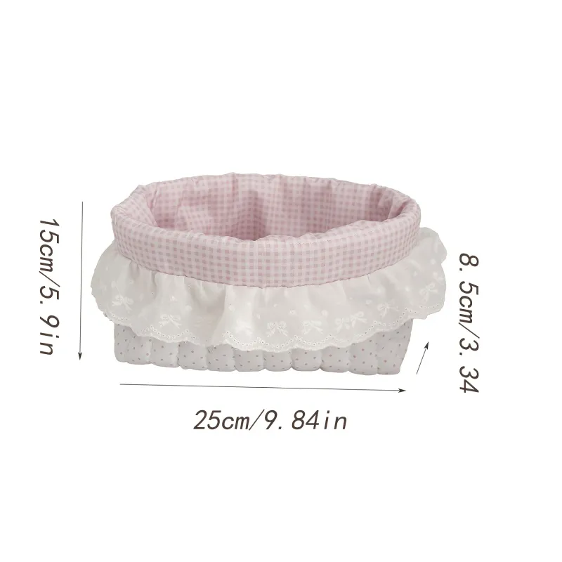 Scalloped Storage Basket Organizer 3