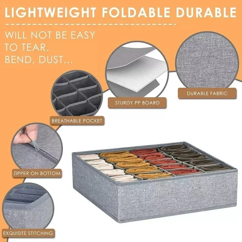 Foldable Underwear Drawer Organizer Box 2