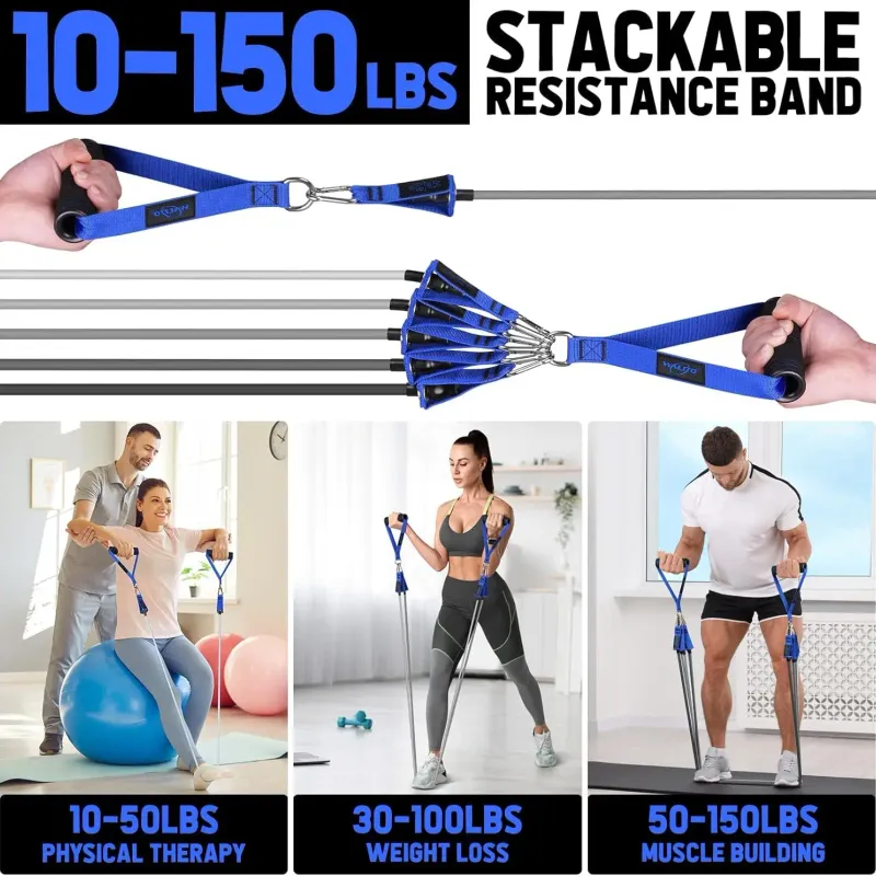 Heavy-Duty Resistance Bands Set 5