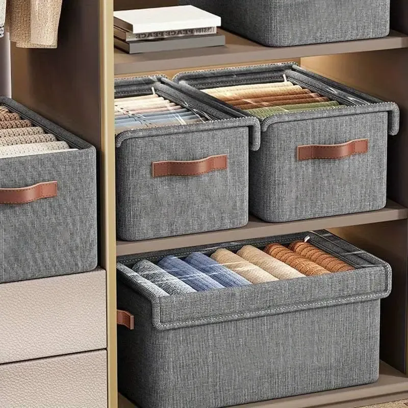 Clear Folding Storage Box with Lid 4