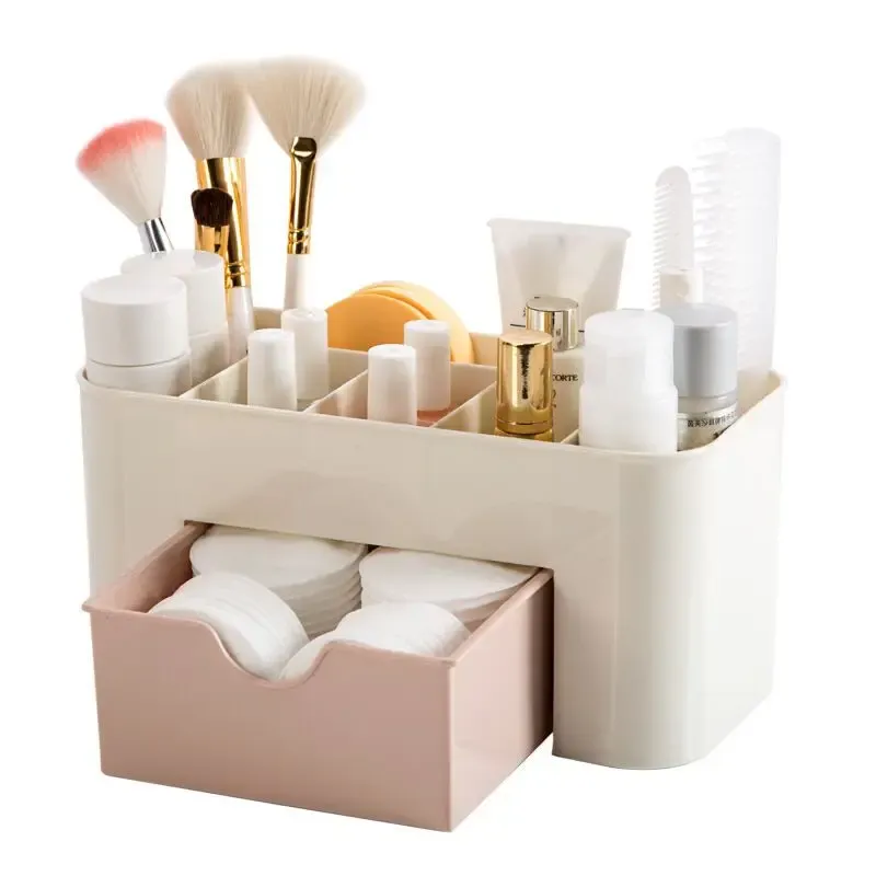 5-Compartment Plastic Organizer with Drawer 1