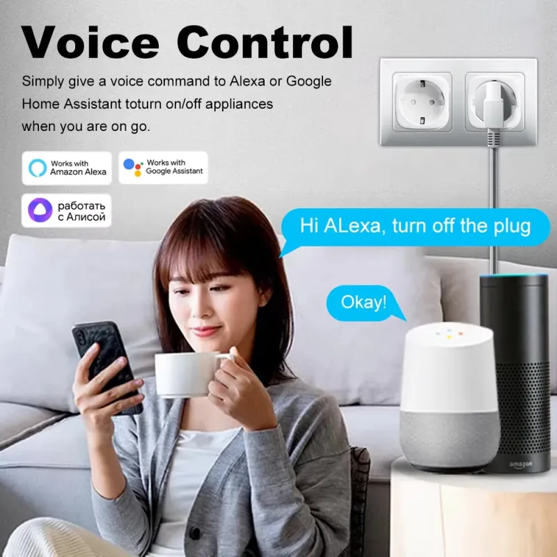 20A WiFi Smart Socket with Power Monitor 2