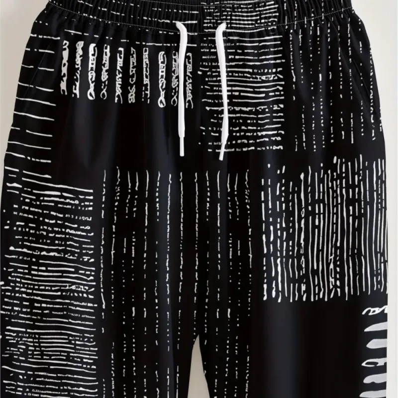 Striped Slim Fit Joggers with Pockets 3