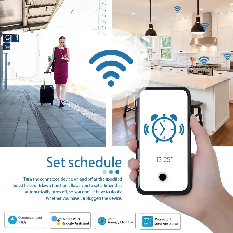 Tuya WiFi Smart Plug with Power Monitor 4