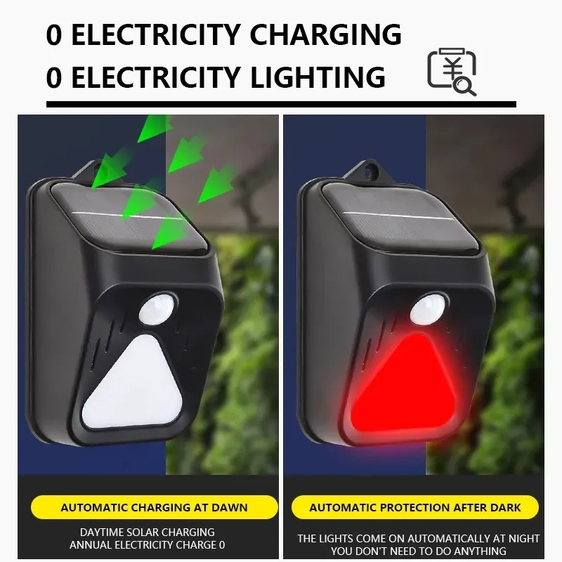 Solar Motion Sensor Alarm Light 2