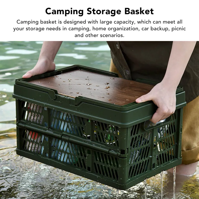 Foldable Picnic Basket Organizer 2