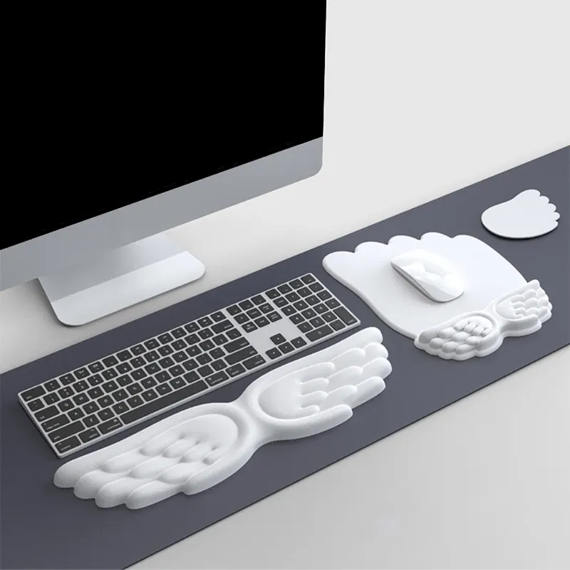 Angel Wing Memory Foam Wrist Rest Set 2