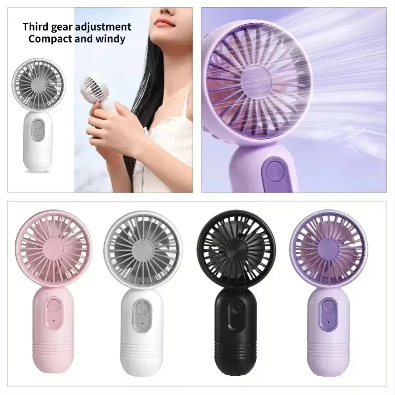 Mini Handheld USB Rechargeable Fan 3