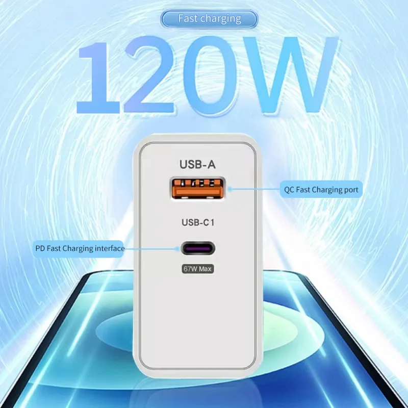 120W GaN USB-C Fast Charger 3