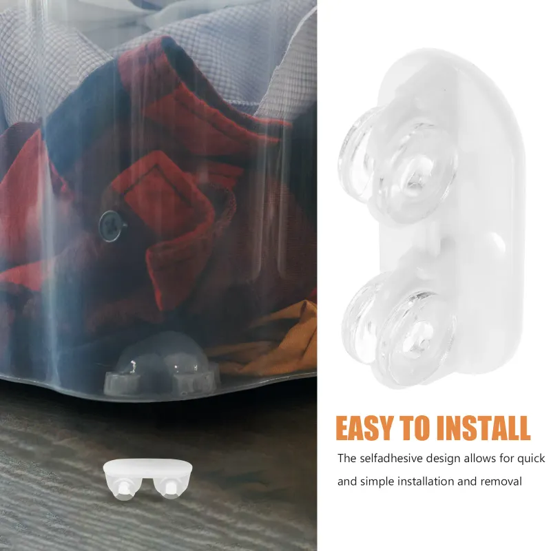 Self-Adhesive Caster Wheels (4-Pack) 3