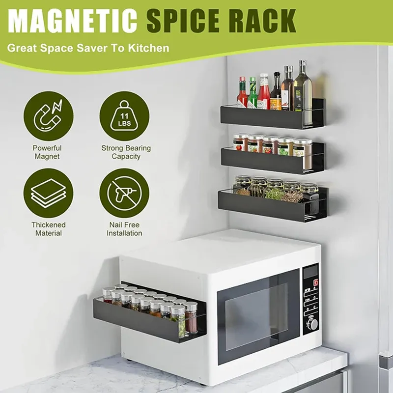 Magnetic Fridge Spice Storage Rack 2