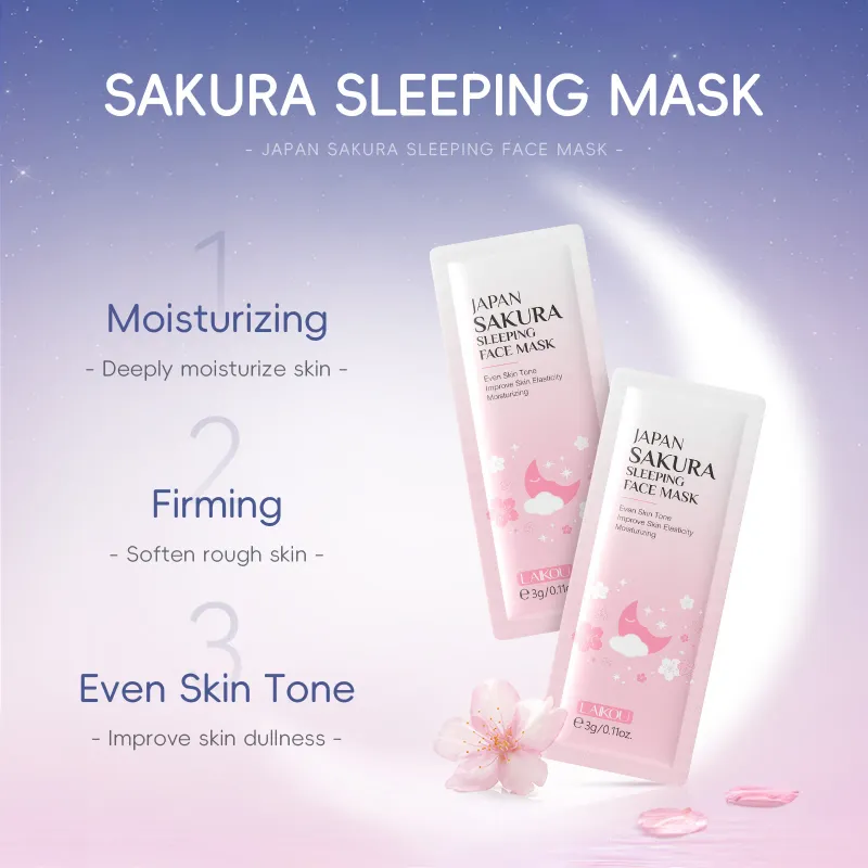 LAIKOU 5pcs Hydrating Sleeping Face Mask 5