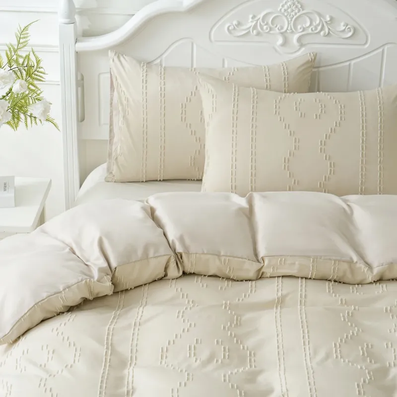 Tufted Boho Duvet Cover Set 5