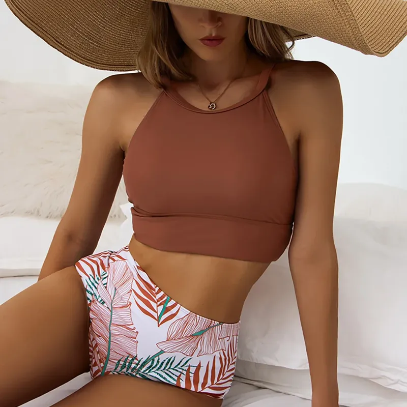 Sexy High Neck Bikini Set 3