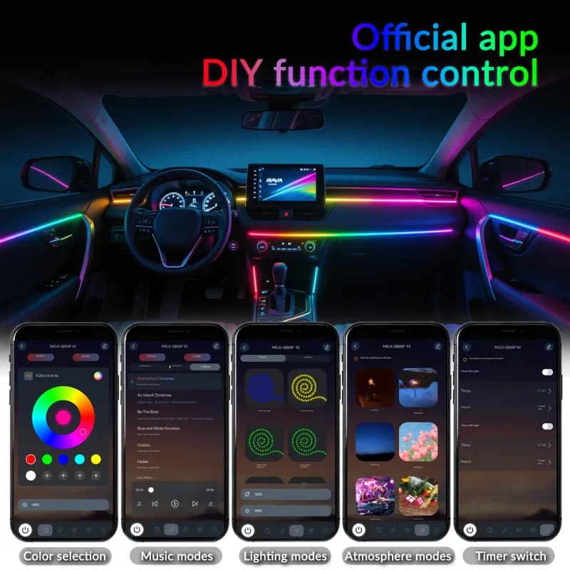 Symphony RGB Car Ambient Lights Kit 5