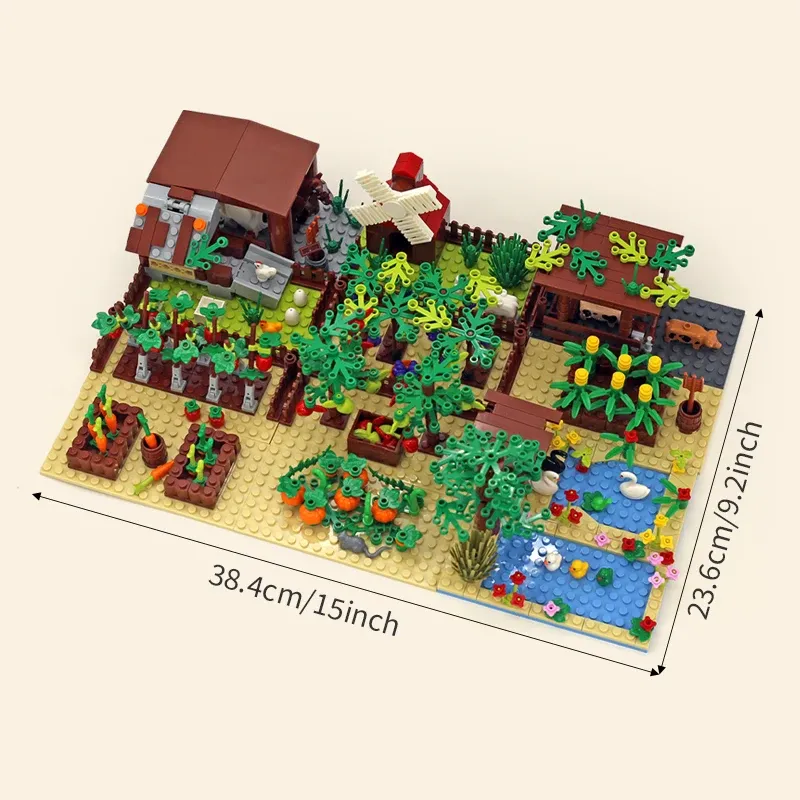 Farm Animals Building Blocks Toy Set 6