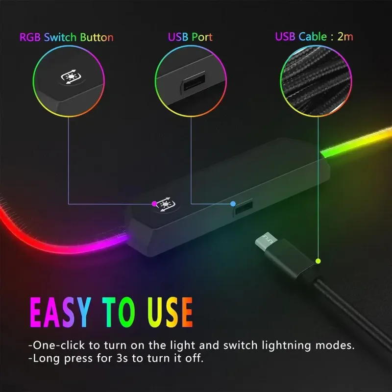 XXL RGB Fortnite Gaming Mouse Pad 6