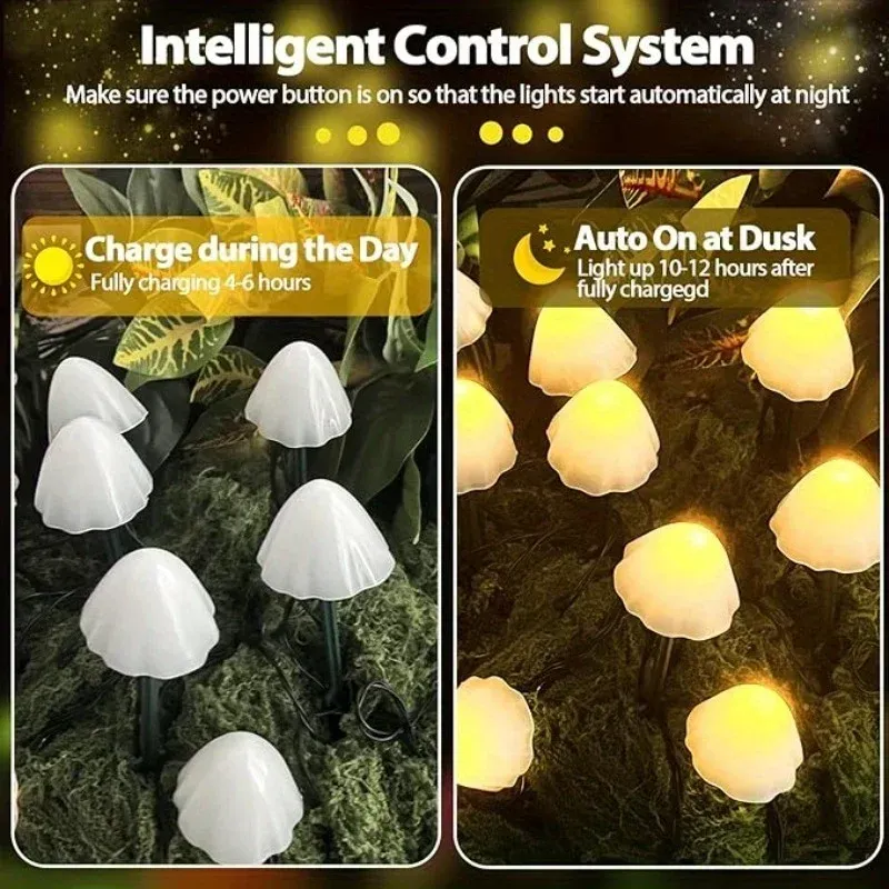 Solar Mushroom Pathway Lights 4