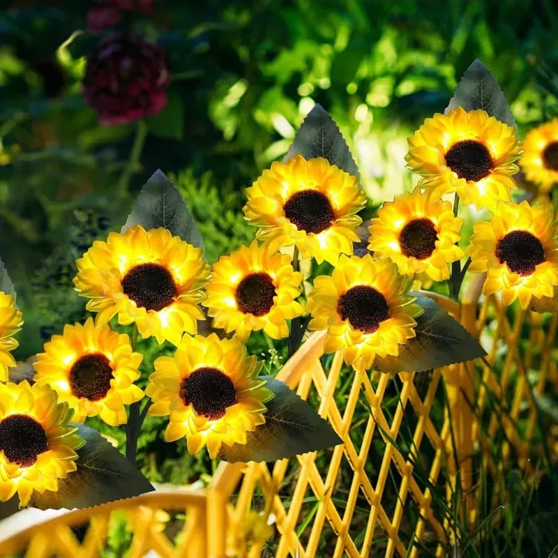 Solar Sunflower Stake Lights 2