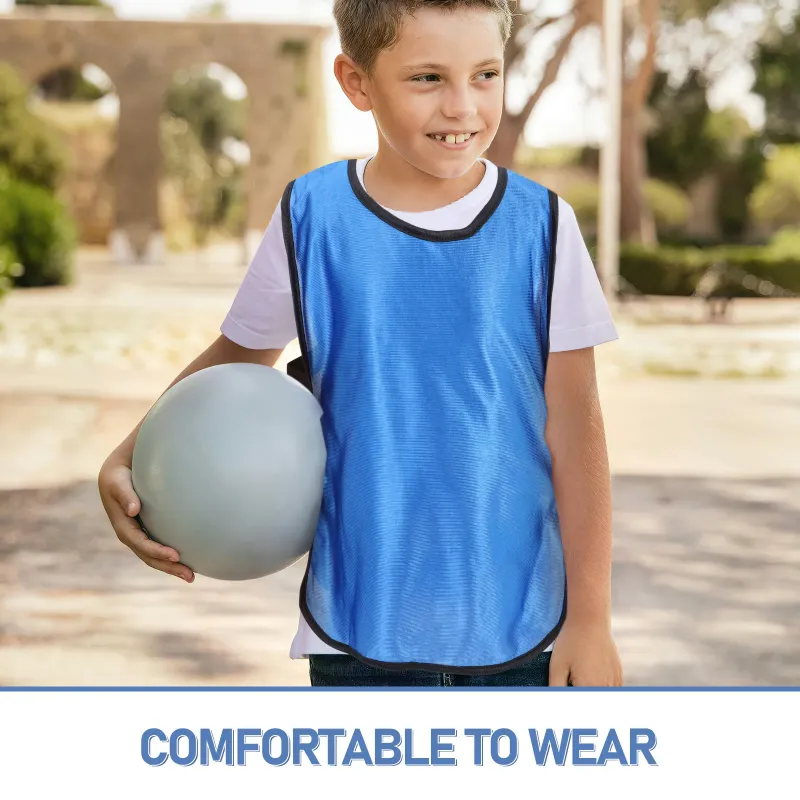 Kids Football Training Vest Set 6pcs 3