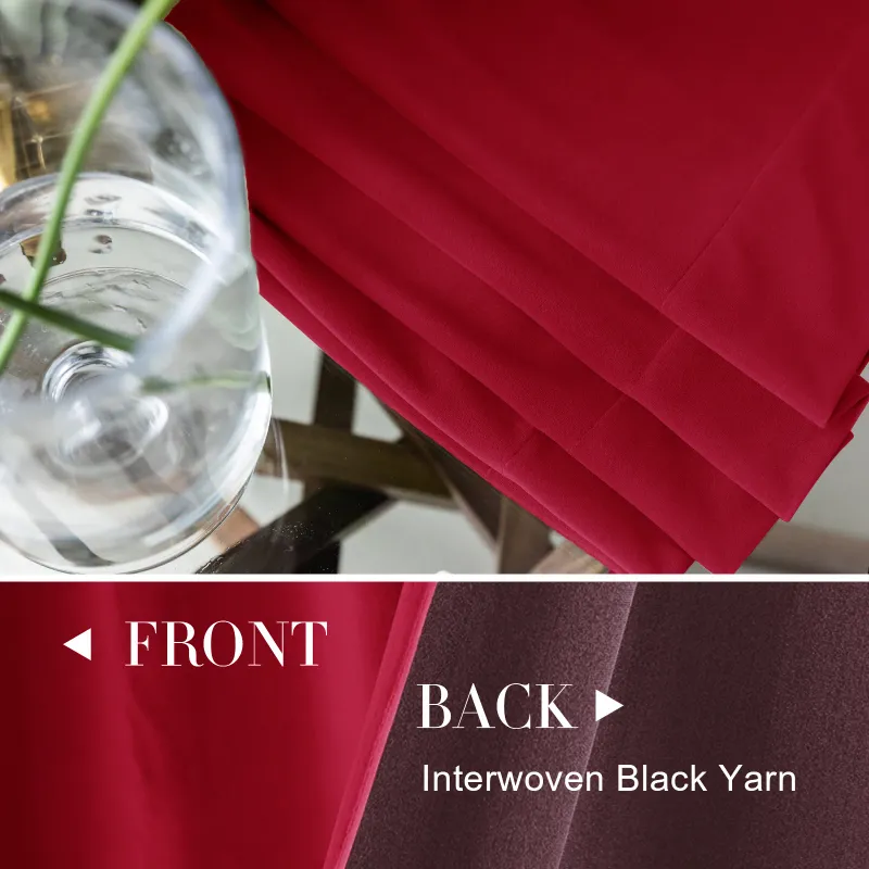 Jinchan Velvet Blackout Curtains 3