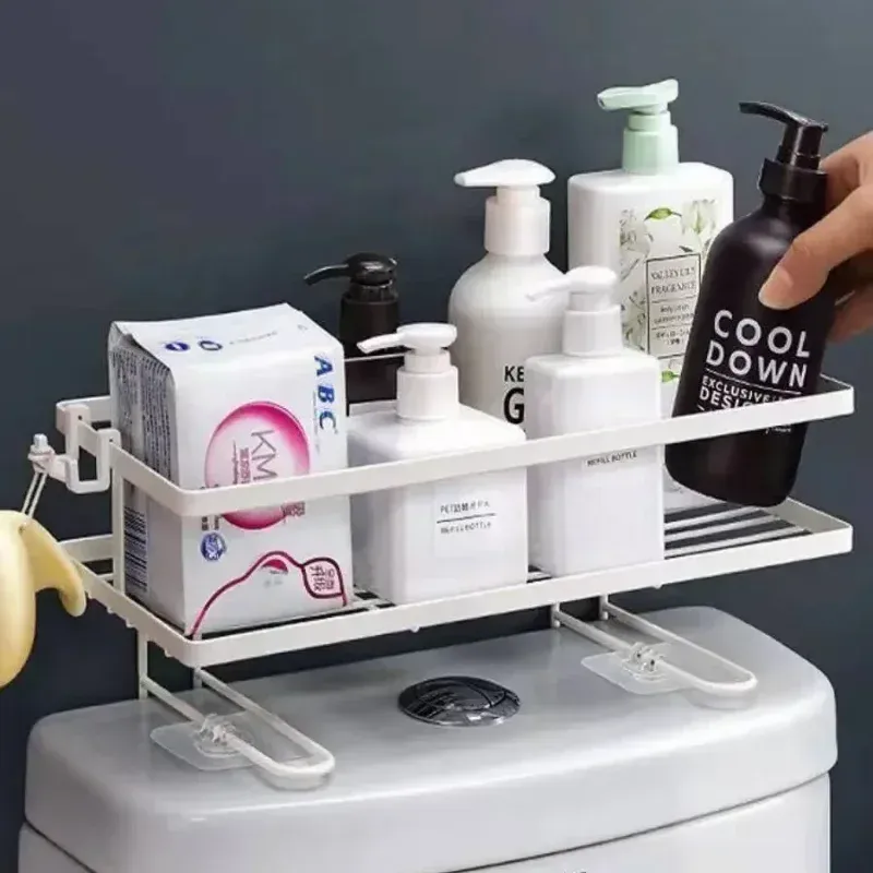 No Drill Bathroom Storage Shelf 3